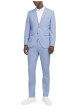 Thumbnail Pantalon de costume bleu ciel uni à coupe super slim avec 4 poches - Image 6