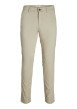 Thumbnail Pantalon chino sable uni en coton avec une coupe slim et 4 poches