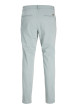 Thumbnail Pantalon chino en coton bleu ciel uni avec 4 poches et une coupe slim - Image 2