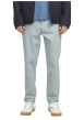 Thumbnail Pantalon chino en coton bleu ciel uni avec 4 poches et une coupe slim - Image 3
