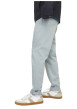 Thumbnail Pantalon chino en coton bleu ciel uni avec 4 poches et une coupe slim - Image 4