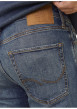 Thumbnail Jean en coton biologique indigo à effet délavé avec une coupe regular - Image 8