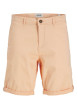 Thumbnail Short pêche uni en coton à coupe regular avec patch marron et 4 poches