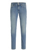 Thumbnail Jean Glenn en coton bleu ciel délavé à coupe slim avec rivets cuivrés