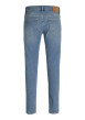 Thumbnail Jean Glenn en coton bleu ciel délavé à coupe slim avec rivets cuivrés - Image 2