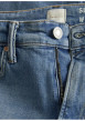 Thumbnail Jean Glenn en coton bleu ciel délavé à coupe slim avec rivets cuivrés - Image 3