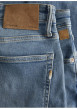 Thumbnail Jean Glenn en coton bleu ciel délavé à coupe slim avec rivets cuivrés - Image 4