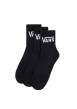 Thumbnail Lot de 3 paires de chaussettes noires mi-hautes en coton avec logo blanc