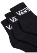 Thumbnail Lot de 3 paires de chaussettes noires mi-hautes en coton avec logo blanc - Image 3
