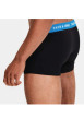 Thumbnail Lot de 2 Boxers marine et noir en coton unis avec taille élastiquée bleue - Image 2