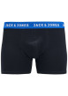 Thumbnail Lot de 2 Boxers marine et noir en coton unis avec taille élastiquée bleue - Image 4
