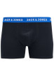 Thumbnail Lot de 2 Boxers marine et noir en coton unis avec taille élastiquée bleue - Image 5