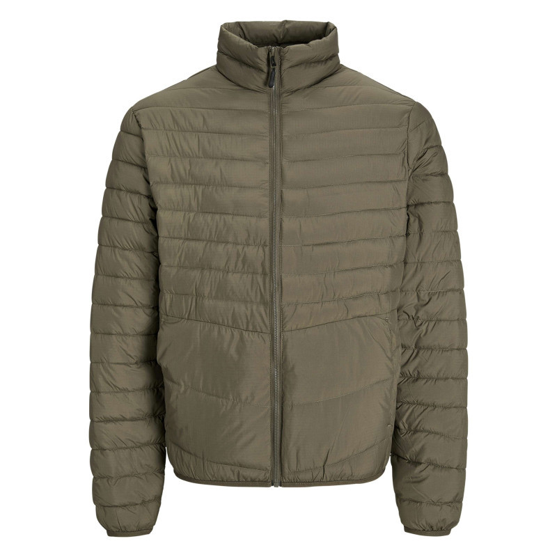 Premium By Jack & Jones - Doudoune Manches Longues Marron Unie à Coupe Droite Avec Col Montant - Marron Premium By Jack & Jones - Doudoune Manches Longues Marron Unie à Coupe Droite Avec Col Montant - Marron