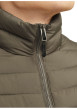 Thumbnail Doudoune manches longues marron unie à coupe droite avec col montant - Image 6