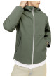 Thumbnail Blouson imperméable vert uni à coupe droite avec un col à capuche et 2 poches - Image 3
