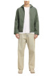Thumbnail Blouson imperméable vert uni à coupe droite avec un col à capuche et 2 poches - Image 4