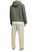 Thumbnail Blouson imperméable vert uni à coupe droite avec un col à capuche et 2 poches - Image 5