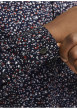 Thumbnail Chemise en coton marine à motif floral avec un col français et une coupe slim - Image 6
