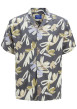 Thumbnail Chemise multicolore à motif floral avec une coupe regular et un col cubain