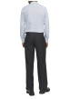 Thumbnail Chemise en coton bleu ciel à motif avec une coupe slim et un col français - Image 3