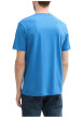 Thumbnail T-shirt en coton bleu à col rond avec un gros imprimé à l'avant - Image 2