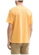 Thumbnail T-shirt en coton orange rayé à col rond avec une petite poche à la poitrine - Image 2