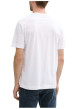 Thumbnail T-shirt en coton blanc à col rond avec un gros imprimé coloré rond à l'avant - Image 2