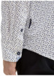 Thumbnail Chemise en coton blanche à petits imprimés avec une coupe ajustée - Image 3