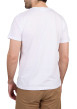 Thumbnail T-shirt en coton biologique blanc uni avec une coupe droite et un col rond - Image 2