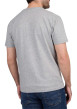 Thumbnail T-shirt en coton biologique gris uni avec un col rond et une coupe droite - Image 2