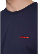 Thumbnail T-shirt en coton biologique marine uni avec logo iconique à l'avant - Image 3