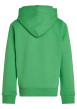 Thumbnail Sweat à capuche en coton vert uni avec une coupe droite et le logo imprimé - Image 2