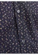 Thumbnail Chemise en coton marine liberty à coupe droite et col français - Image 3