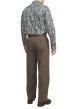 Thumbnail Chemise en coton beige à motifs liberty avec une coupe droite et col français - Image 2
