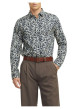 Thumbnail Chemise en coton beige à motifs liberty avec une coupe droite et col français - Image 5