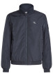 Thumbnail Blouson bleu marine uni avec une coupe droite et un col montant