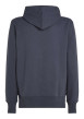 Thumbnail Sweat à capuche en coton bleu marine uni à coupe droite avec un petit patch - Image 2