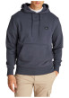 Thumbnail Sweat à capuche en coton bleu marine uni à coupe droite avec un petit patch - Image 4