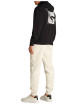 Thumbnail Sweat à capuche en coton noir avec une coupe droite et un imprimé au dos - Image 6