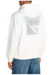 Thumbnail Sweat à capuche en coton blanc avec une coupe droite et un imprimé au dos - Image 5
