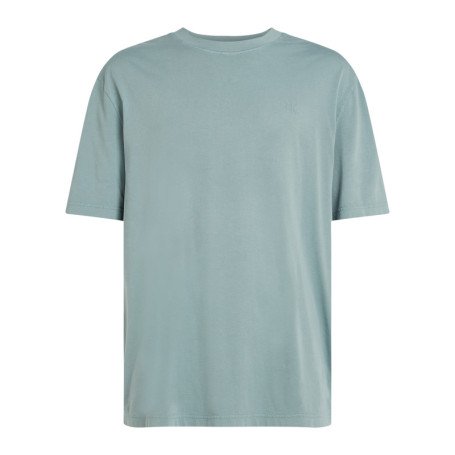 T-shirt en coton bleu uni à coupe oversize avec...