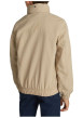 Thumbnail Veste beige uni avec une coupe droite à col montant et fermeture zippée - Image 3
