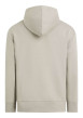 Thumbnail Sweat à capuche zippé en coton mélangé beige uni à coupe droite avec une poche - Image 2