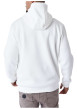 Thumbnail Sweat blanc imprimé à coupe ample avec nom de la marque taupe et col à capuche - Image 2