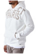 Thumbnail Sweat blanc imprimé à coupe ample avec nom de la marque taupe et col à capuche - Image 3