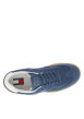 Thumbnail Tennis bleu ciel plate, à lacets plat avec surpiqûres ton sur ton - Image 4