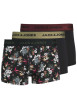Thumbnail Lot de 3 Boxers classique en coton marine uni avec une taille élastiquée