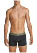 Thumbnail Lot de 3 Boxers classique en coton marine uni avec une taille élastiquée - Image 3