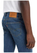 Thumbnail Jean 5 poches 511 en coton bleu délavé à coupe slim avec rivets cuivrés - Image 6