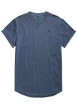 Thumbnail T-shirt en coton bleu uni avec une coupe droite et un col rond - Image 6